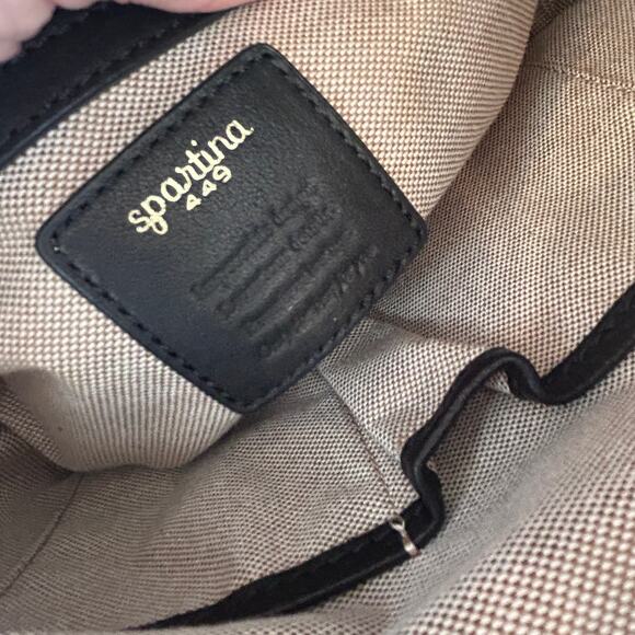 Spartina 449 NWT Siren Sienna Drawstring Black Suede Shoulder Bag NEW $298 - Picture 7 of 9